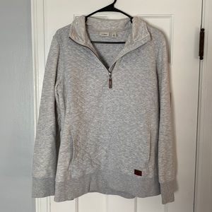 Grey LL bean sweater with pockets